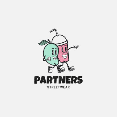 Streetwear Logo Creator Featuring a Cool Cartoon 