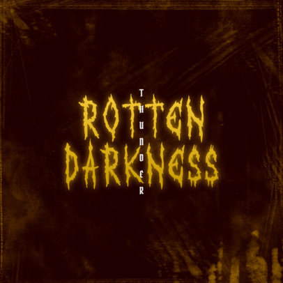 Typography Logo Maker for a Metal Musician