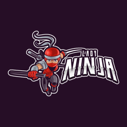 Gaming Logo Maker Featuring Cartoonish Ninja Graphics