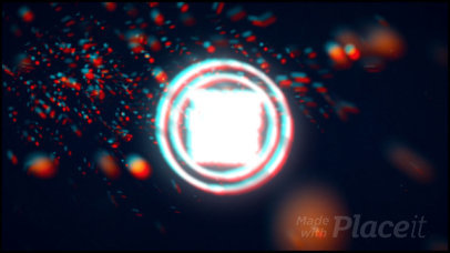 Intro Maker for a Logo Reveal with Animated Fire Sparkles