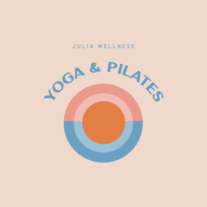 Wellness Logo Maker for a Yoga and Pilates Studio