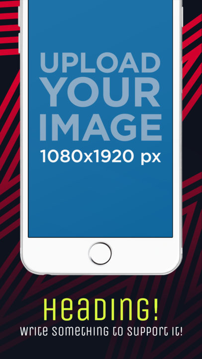 Portrait White iPhone 6 Plus Cut iOS Screenshot Builder 1354