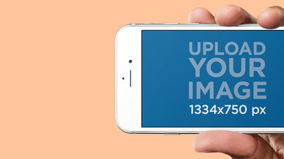 AppStore Screenshot Mockup Featuring an iPhone 6s and Cool Graphics