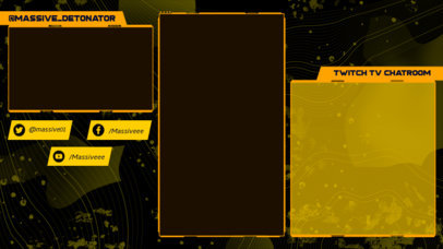 Twitch Overlay Creator for a Gamer Featuring a Dark Background 2726d