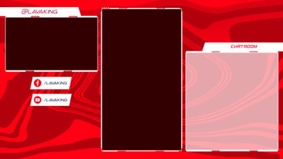 Twitch Overlay Generator with a Live Webcam Frame for Portrait Position Streaming 2726h