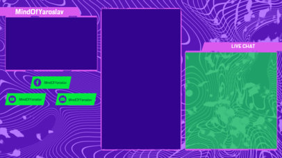 Twitch Overlay Maker with a Cool Neon Background 2726c