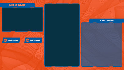 Original Twitch Overlay Template with an Abstract Futuristic Background 2726e