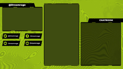 Twitch Overlay Creator Featuring Vibrant Colors for Vertical Games 2726g