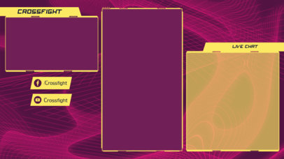 Twitch Overlay Maker for Vertical Streaming Featuring a Webcam Frame 2726i