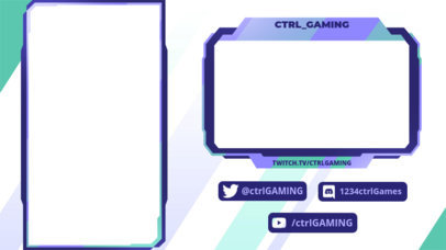 Twitch Overlay Design Template for Vertical Games with a Minimal Layout 2729c