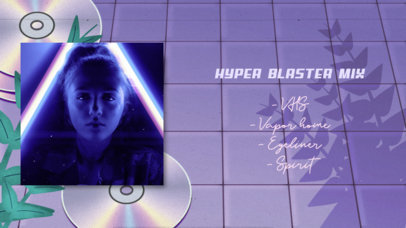 YouTube Thumbnail Template Featuring a Futuristic Background Design