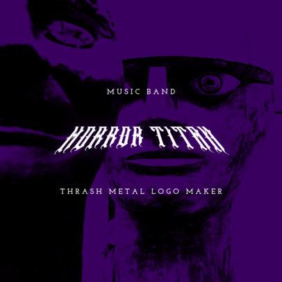 Music Logo Generator for a Thrash Metal Band 3466c
