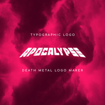 Typography Logo Maker for a Death Metal Musician 3466d