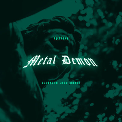 Apparel Logo Creator with a Black Metal-Style Typography 3466e