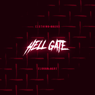 Logo Generator for an Apparel Line Featuring a Dark Background 3466i