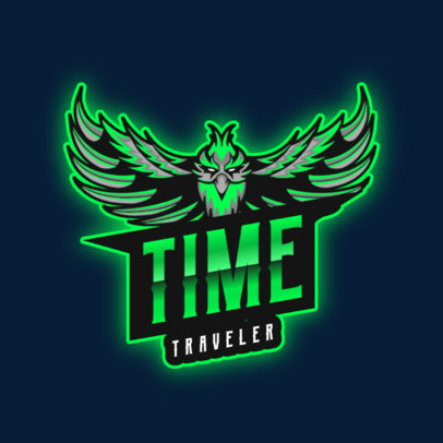 Gaming Logo Creator with a Mystic Phoenix Graphic