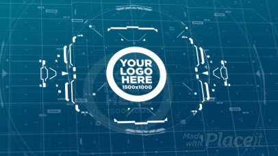 Logo Reveal Intro Maker Featuring Futuristic-Styled Graphics