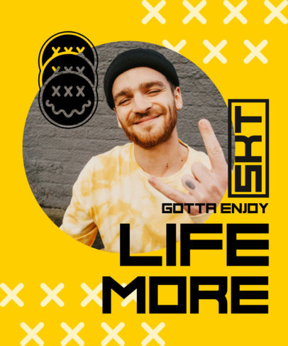 Modern T-Shirt Design Creator Featuring Bizarre Smiling Face Graphics