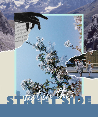 T-Shirt Design Maker Featuring a Collage with Exchangeable Graphics