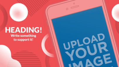 Mockup of an Angled iPhone 7 Showing an iOS App Screenshot