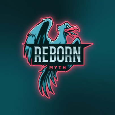 Gaming Logo Maker with a Representation of the Phoenix Bird