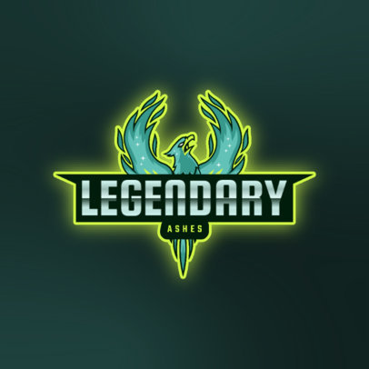 Gaming Logo Maker with an Impressive Graphic of a Phoenix