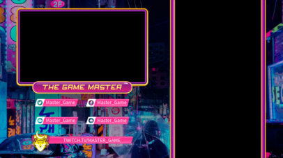 Twitch Overlay Maker Featuring Japanese-Style Gaming Graphics 2727c