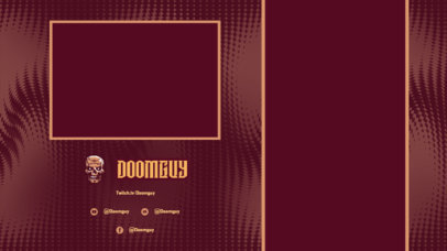 Gaming Twitch Overlay Creator Featuring a Textured Background 2728i