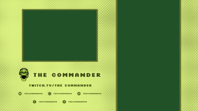 Twitch Overlay Template Featuring a Distorted Glitch Textured Background 2728m