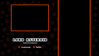 Gaming Twitch Overlay Generator Featuring a Single Line Frames 2728j