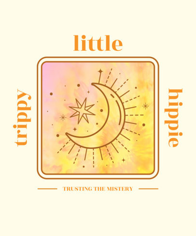 T-Shirt Design Template with a Tie Dye Effect 2764