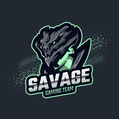 Gaming Team Logo Creator with a Savage Dragon Illustration