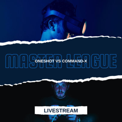 Instagram Post Template for a Gaming Tournament Announcement 