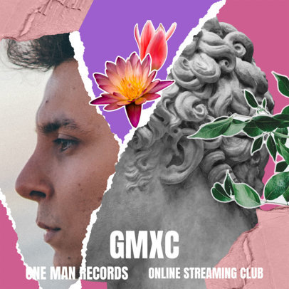 Cover Creator for Music Albums Featuring Collage Elements