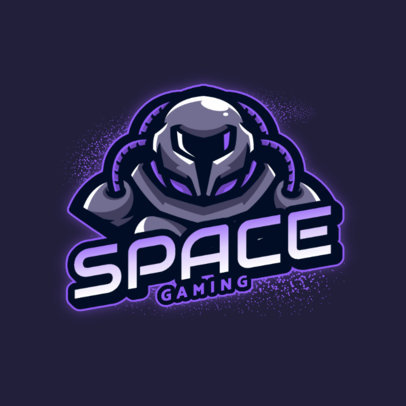 Online Logo Template of a Space Robot