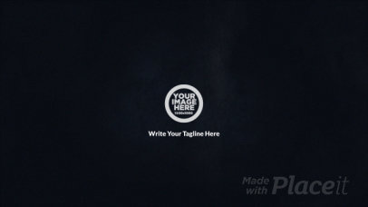 Intro Maker Featuring a Logo Under Blackboard Chalk 1439-el1