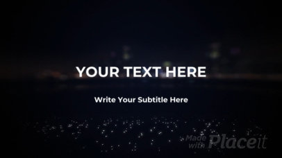 Intro Maker for a Logo Reveal Featuring a Spinning Light