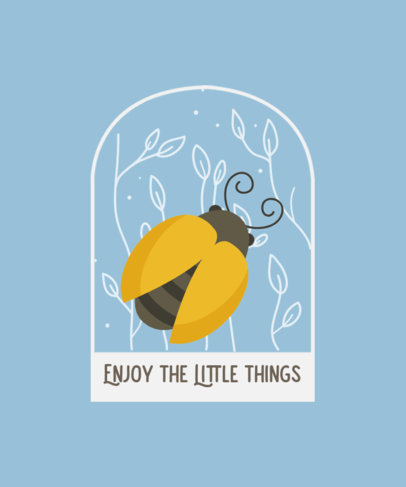 Customizable T-Shirt Design Maker Featuring a Ladybug