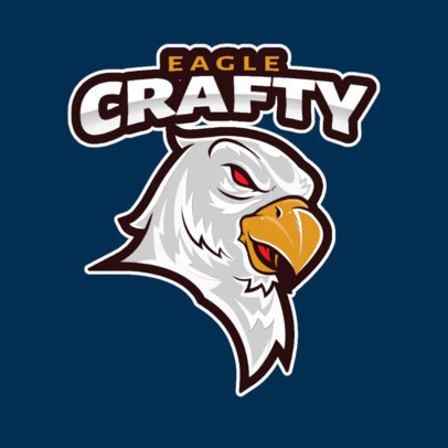 Gaming Logo Creator Featuring an Eagle Mascot