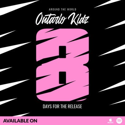 Instagram Post Maker for a Single Release Countdown 