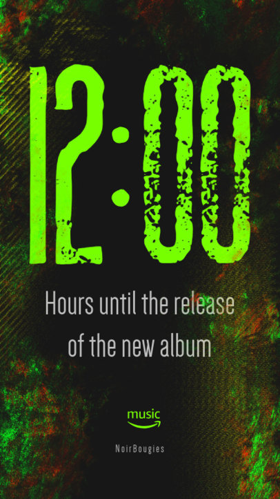Instagram Story Template for the Release of an Album Within 12 Hours 2758d