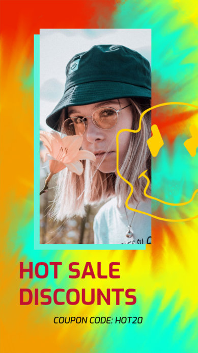 Tie Dye-Style Instagram Story Creator with a Huge Discount Coupon