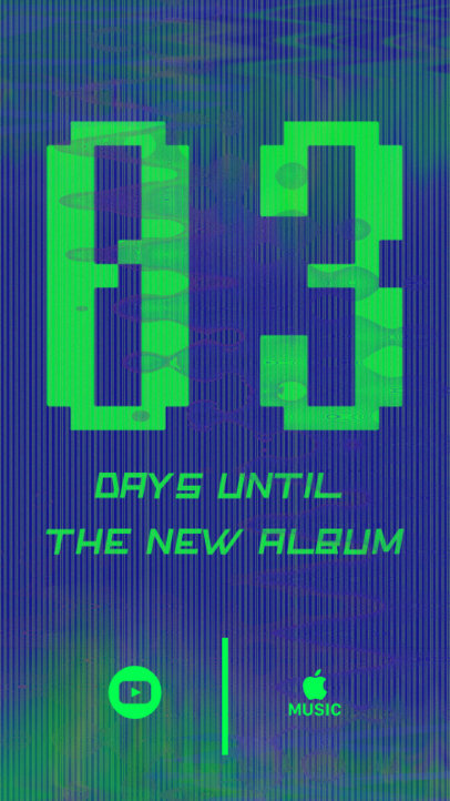 Instagram Story Maker for a Musician's New Album Countdown 2758i