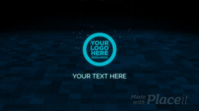 Logo Reveal Intro Maker Featuring Holographic Animations 2107-el1