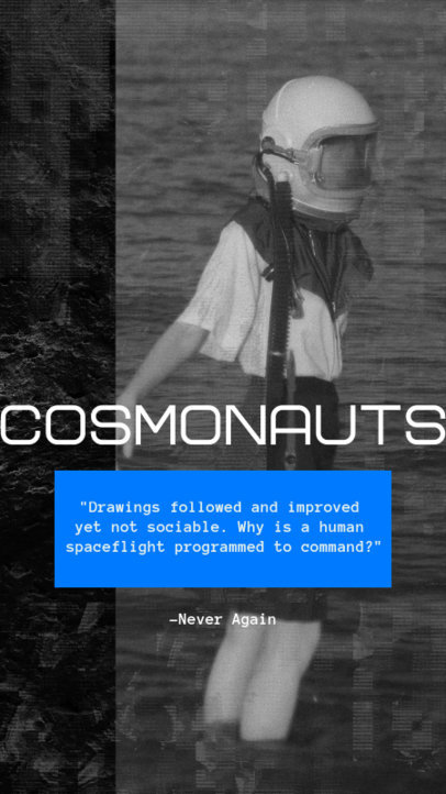 Instagram Story Design Maker with a Song Quote and a Vintage Photo 2755i