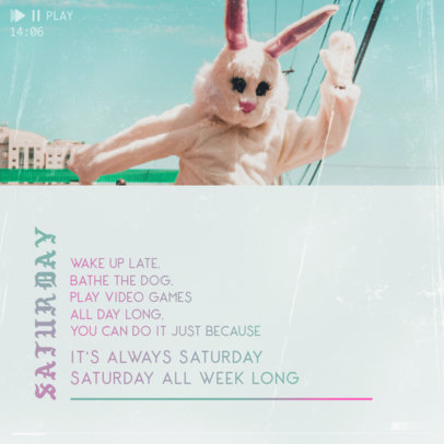 Cool Instagram Post Design Maker for a Song Release 