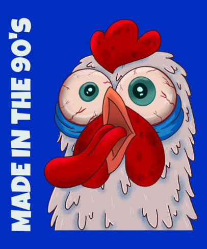 T-Shirt Design Maker with an Illustration Inspired in a '90s Cartoon