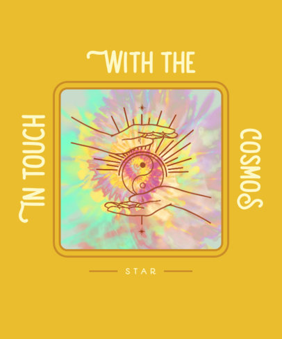 T-Shirt Design Generator with a Tie Dye Background 2764b