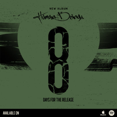 Instagram Post Design Generator for a Single Release Announcement 