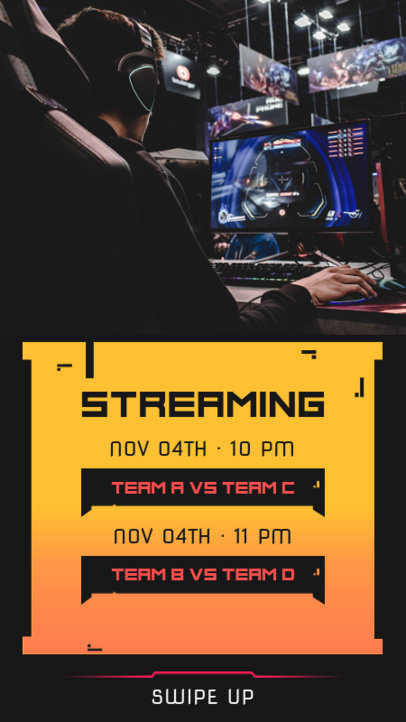 Instagram Story Maker for Live Gaming Matches